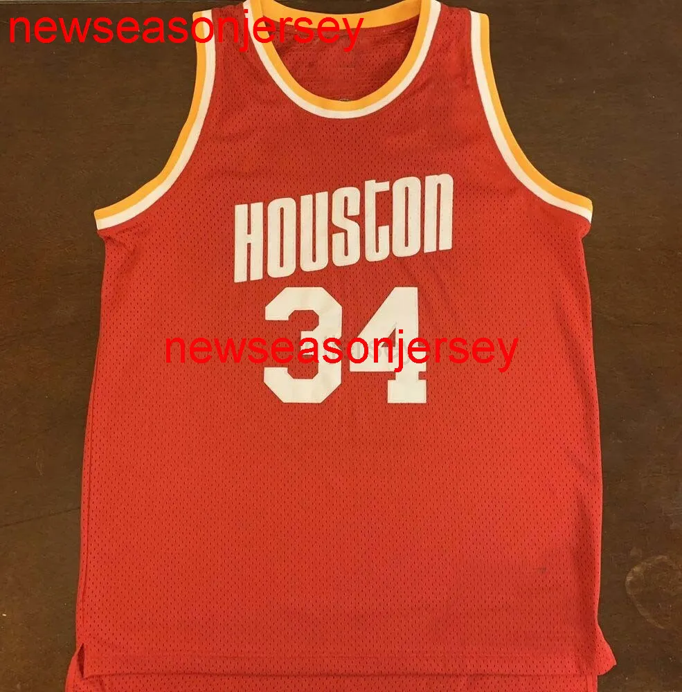 100％ステッチされたHakeem Olajuwon Basketball Jersey Mens Women Youth Custom Number Name Jerseys XS-6XL