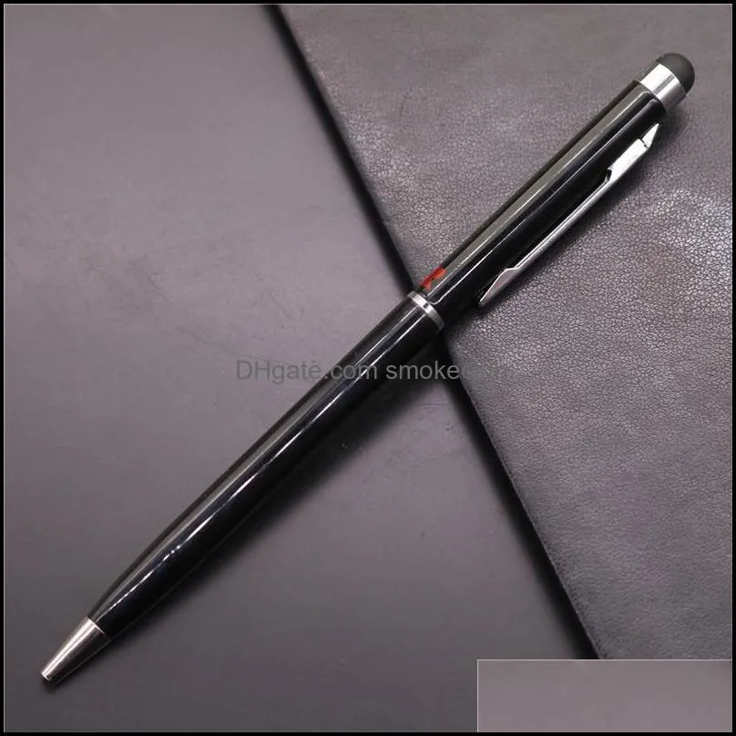 22 Colors metal Ballpoint Pen Creative Stylus Touch Pen for Writing Stationery Office & School Pen Ballpen Black Blue lnk custom order