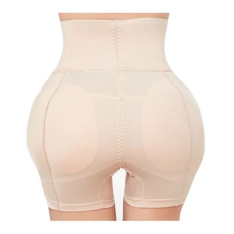 Femmes Butt Lifter Booty Sous-vêtements Rembourré Shaper Inserts amovibles Taille haute Contrôle Culotte Prayger 210309