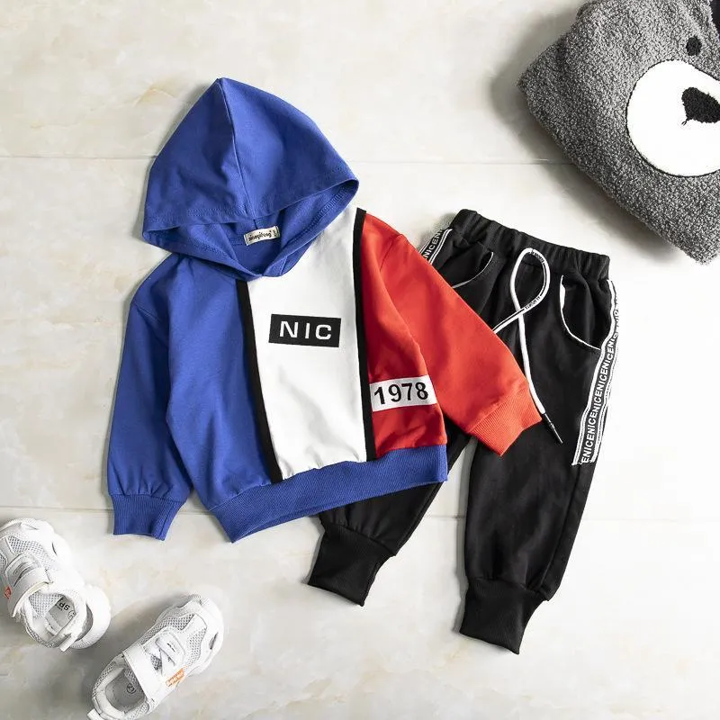 Spring Autumn Toddler Tracksuit Baby Clothing Sets Children Boys Girls Clothes Kids Cotton Hoodies Pants /sets