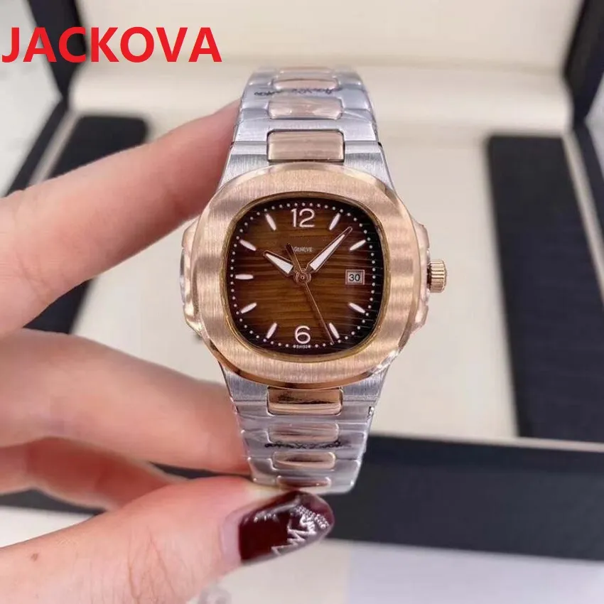 Rose Gold Women Watch Diamonds Lady 904L Из Нержавеющей Стали наручные часы Люкс Кварцевые Часы Мода квадратный дизайнер Часы Подарки для девочек