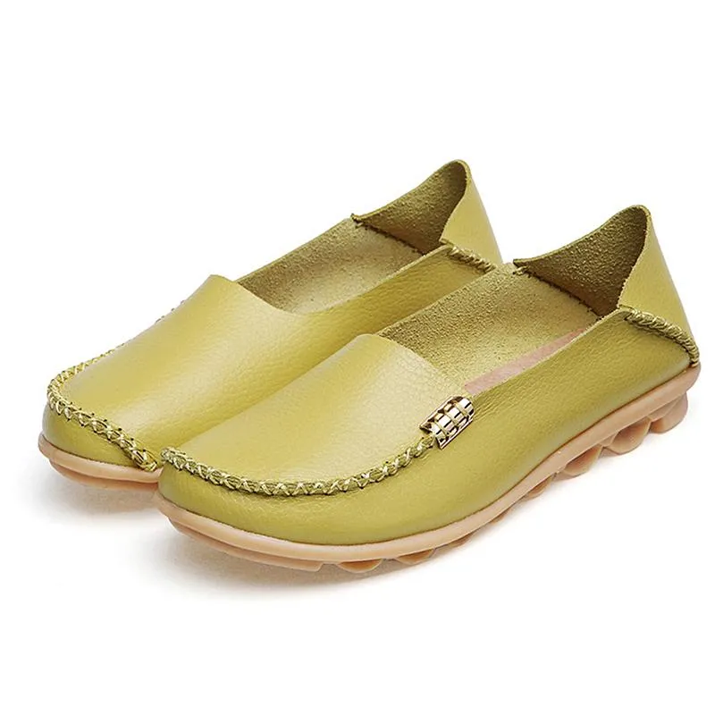 Boots High Quality Flats Women Genuine Leather Shoes Handmade
