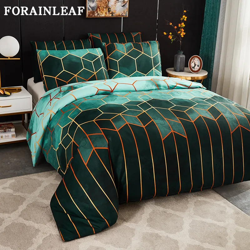 Set Copripiumino Dorato Scozzese Geometrico Nordico 240xBiancheria Da Letto  King Size Federa Copripiumino Matrimoniale Queen Senza Lenzuolo 210316 Da  10,75 €