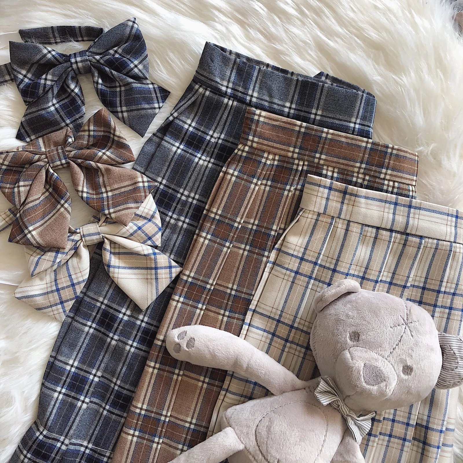 Japanese Preppy Style Orthodox Pleated Skirt School Student