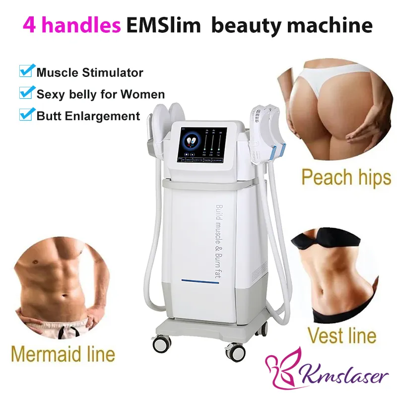 RF EMT Elektromagnetisk muskelstimulering av kroppsbantningsmaskin Celluliter Reducerande stimulator Fettreduktion 2 ￥rs garanti