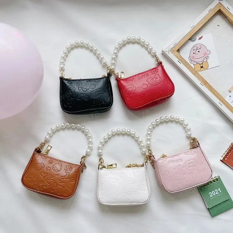 Mini bolso de mano para niños, monederos y bolsos de cuero para niñas pequeñas, monedero pequeño para bebés, bolsos de mano para fiestas