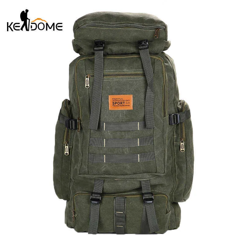 70L militaire sac à dos tactique toile sac hommes armée sac à dos voyage camping randonnée alpinisme en plein air Mochila Militar XA236D Q0721