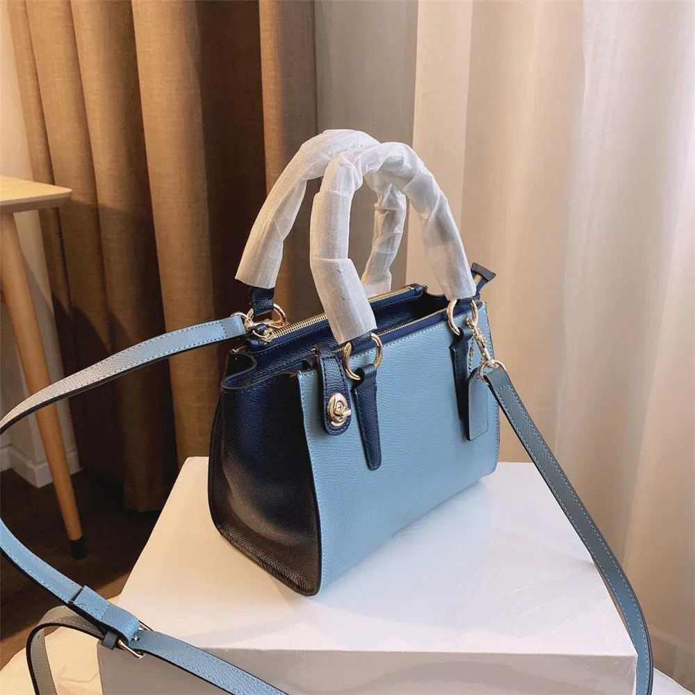 women Classic luxury design leather Bat Bag fashion color matching simple lady's handbag Harmonious color high quality wing bag