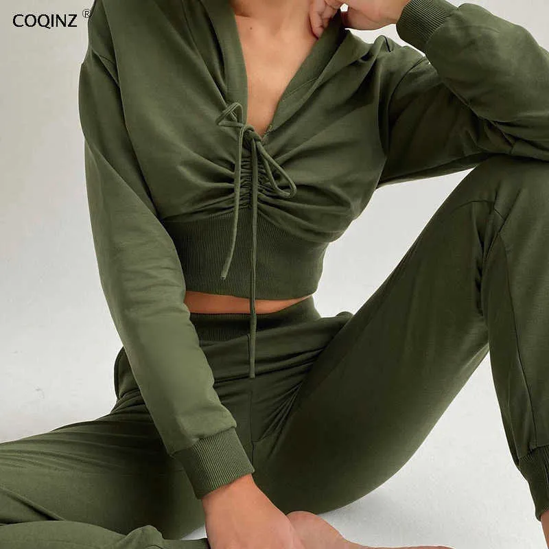Two Piece Club Winter Outfits For Women Tracksuit 2 Piece Sets Womens Joggers Sweat Suits Matching Sets Designer Clothes 25437P 210712