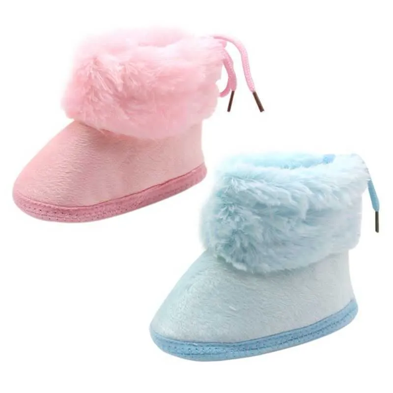 Bobora Inverno Caldo Bambino Stivaletti di Pelliccia Neonato Scarpe da Bambina Neve Calda Primi Camminatori Suola Morbida Stivaletti Antiscivolo G1023