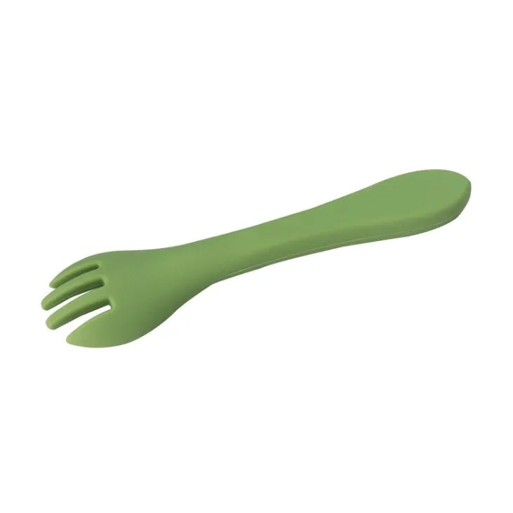 Baby Silicone Tableware Fork Baby Learn Eat Training Cute Kids Food Supplement Soft Fork Children Cutlery Tableware YL430