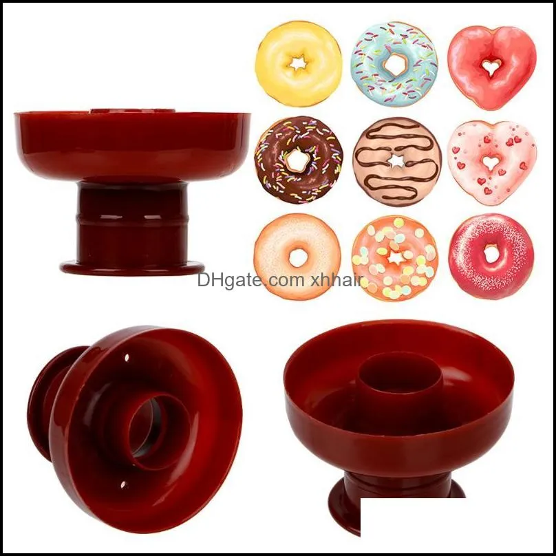 Donut Mould Easy Fast Portable Maker Manual Waffle Dispenser  Machine Arabic Plastic Lightweight Deep Fry Baking Moulds