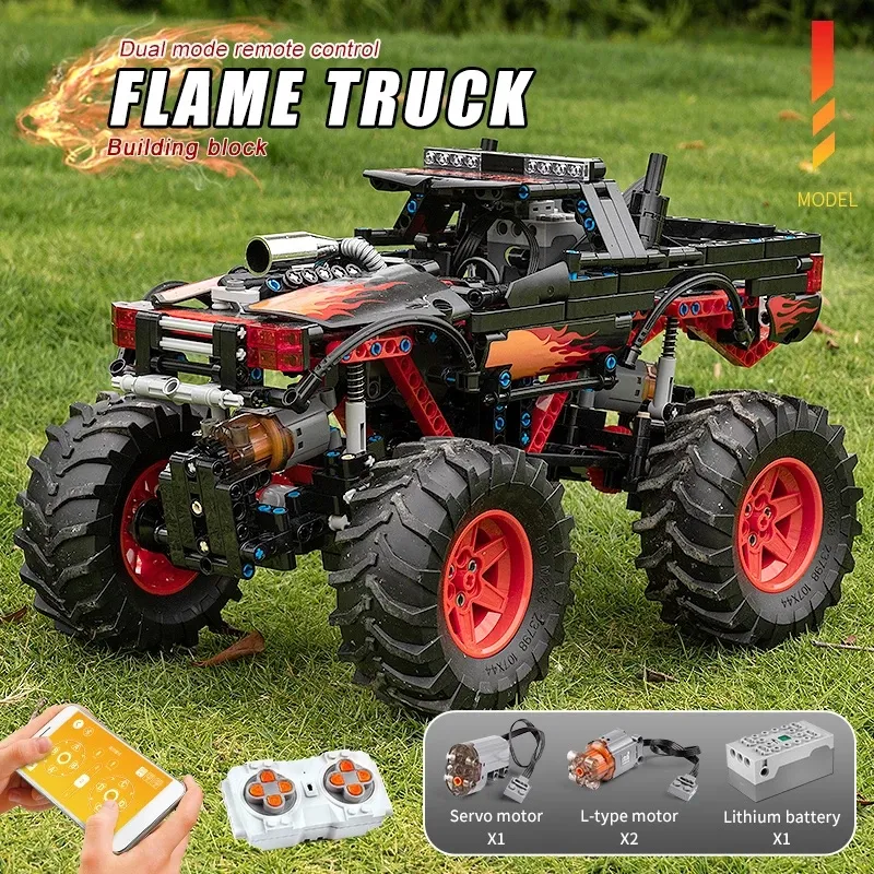 高品質の人気 アプリrc電動炎登山クライミングトラックモデルビルディングブロックモールドキングハイテクキッズクリスマスプレゼント誕生日おもちゃ 最強ポケモンランキング Www Care7 Org