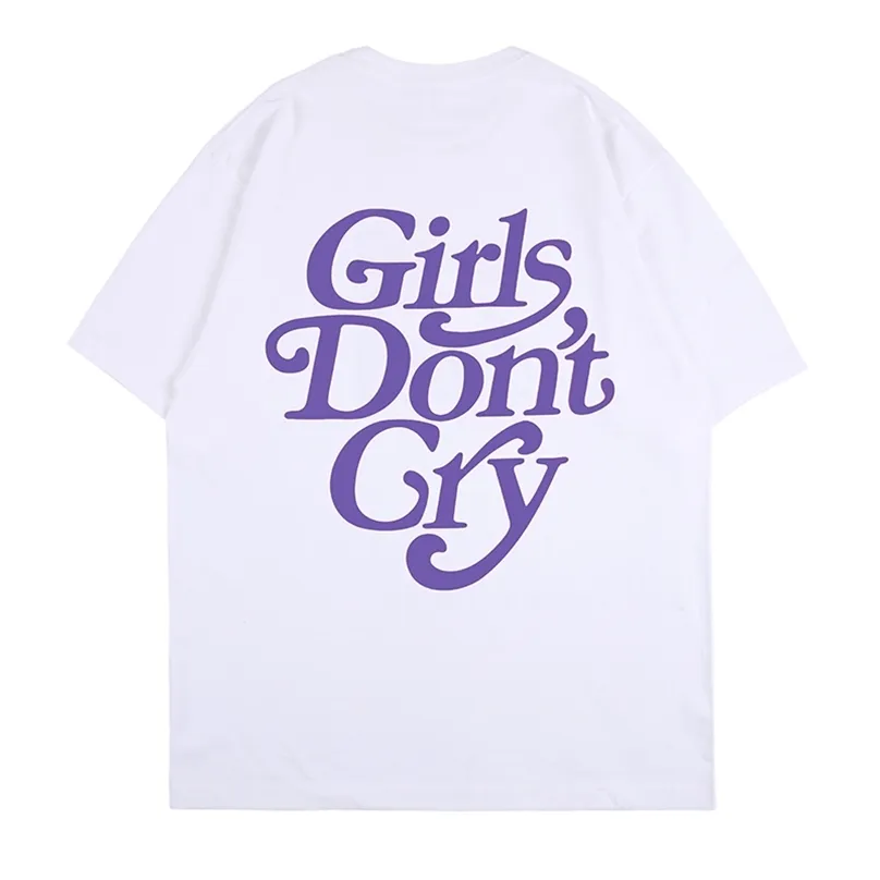 Girls Dont Cry Funny Cute Purple Shirts Graphic Tees Japanese Streetwear alternative grunge Oversized T Shirt Women Clothing 210720