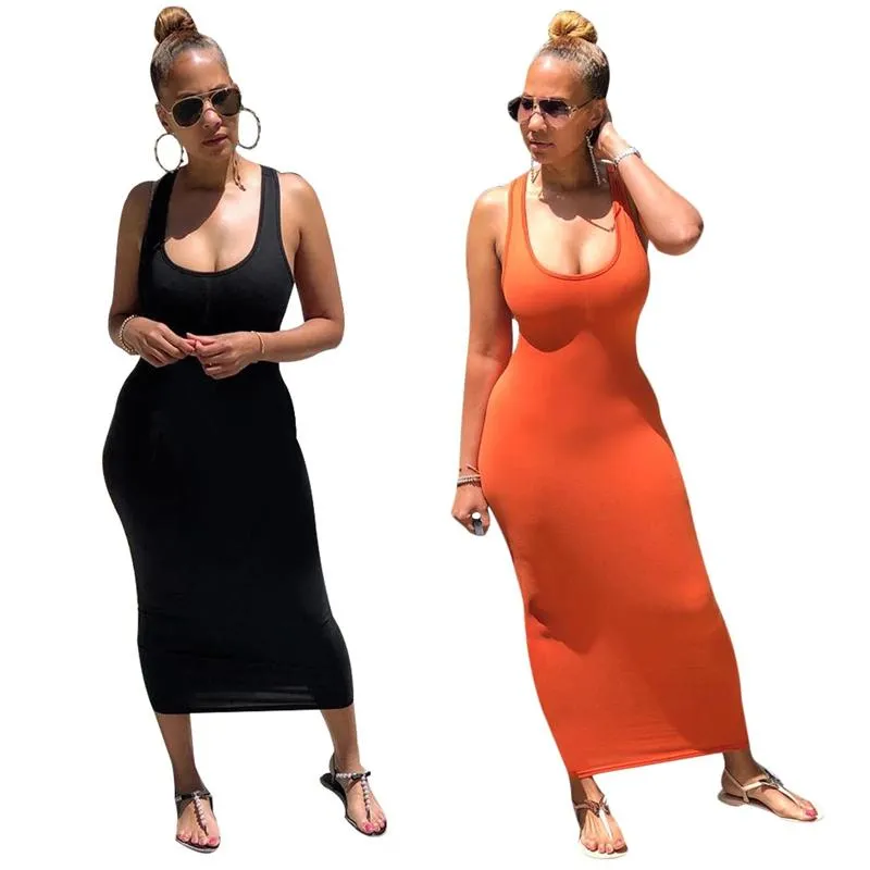 Sexy Women Summer Dress Sleeveless Backless Lace Up Robe Bodycon Party Club Pack Hip Pencil Dress