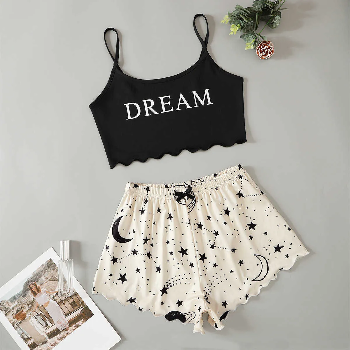 Vintage Satin Lace Sleepwear Set For Women V Neck Camisole, Nightie, Shorts,  And Pajama Sets With Cute Cartoon Designs Perfect For Home And Outfits From  Lu006, $6.39