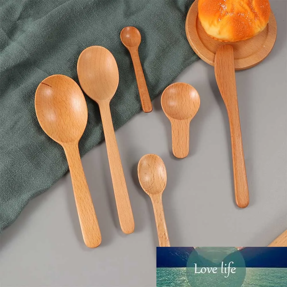 Wooden Spoon Spatula Ecofriendly Japan Tableware Seasoning Scoop Coffee Honey Tea Milk Stirrer Wood Small