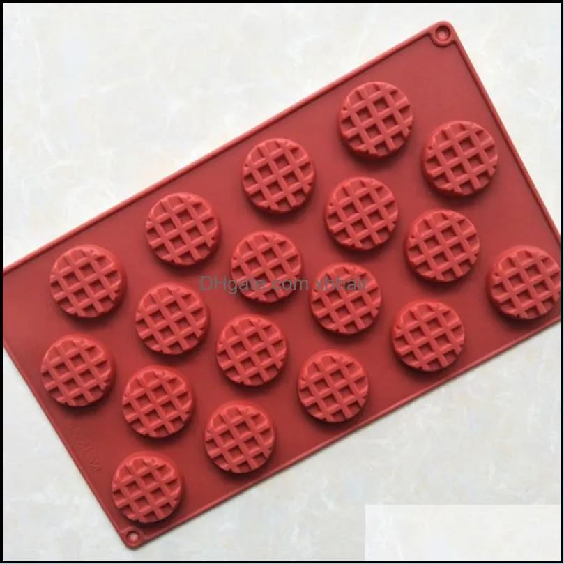 Silicone Waffle Mold DIY Square Molds Decorating Tool Practical Chocolate Creative Baking Accessories Moulds