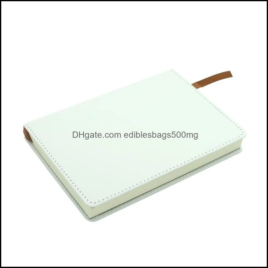 Notepads A6 Sublimation Journals with Double Sided Tape Thermal Transfer Notebook DIY White Blanks Faux sea shipping NHB8415