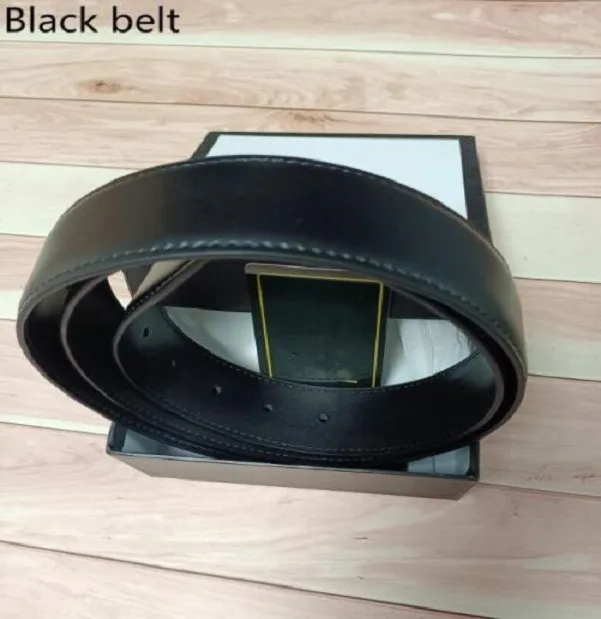 High quality belt women genuine leather golden g buckle designer cowhide belts men luxury 20 colors 3.8cm Carry with box