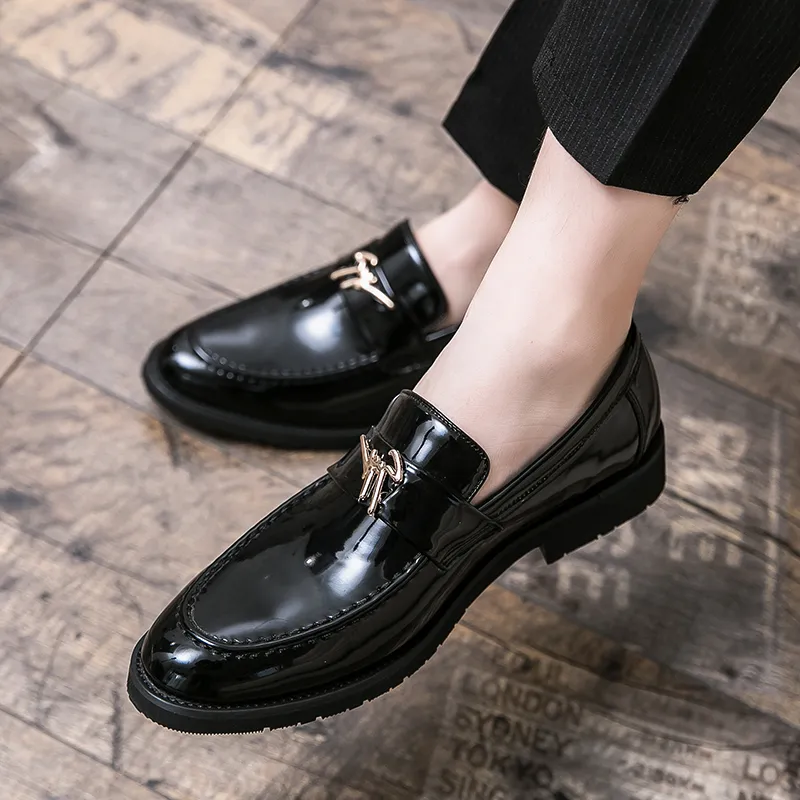 Fahren Loafers Kleid Schuhe Männer Formal Casual Sanftes Leder Für Mode Herren Büro Slip On Loafers Penny Patent Lether