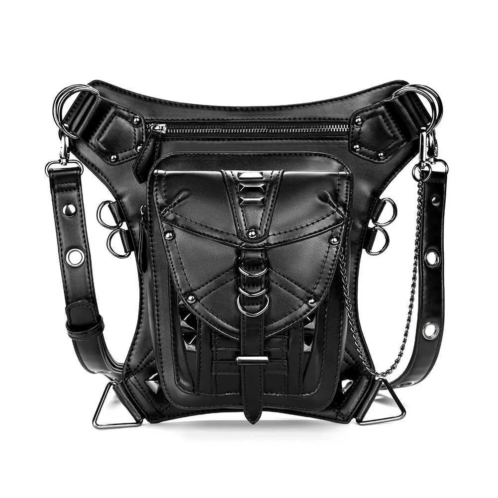 GearDuke Gothic Waist Bag For Bikers For Women And Men GearDuke Gothic Waist Bag For Bikers For Women And Men