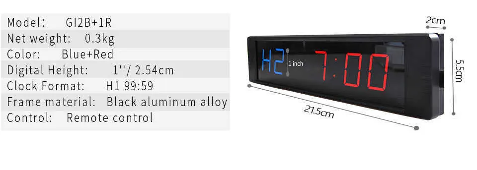 LED stopwatch gym timer clock 2