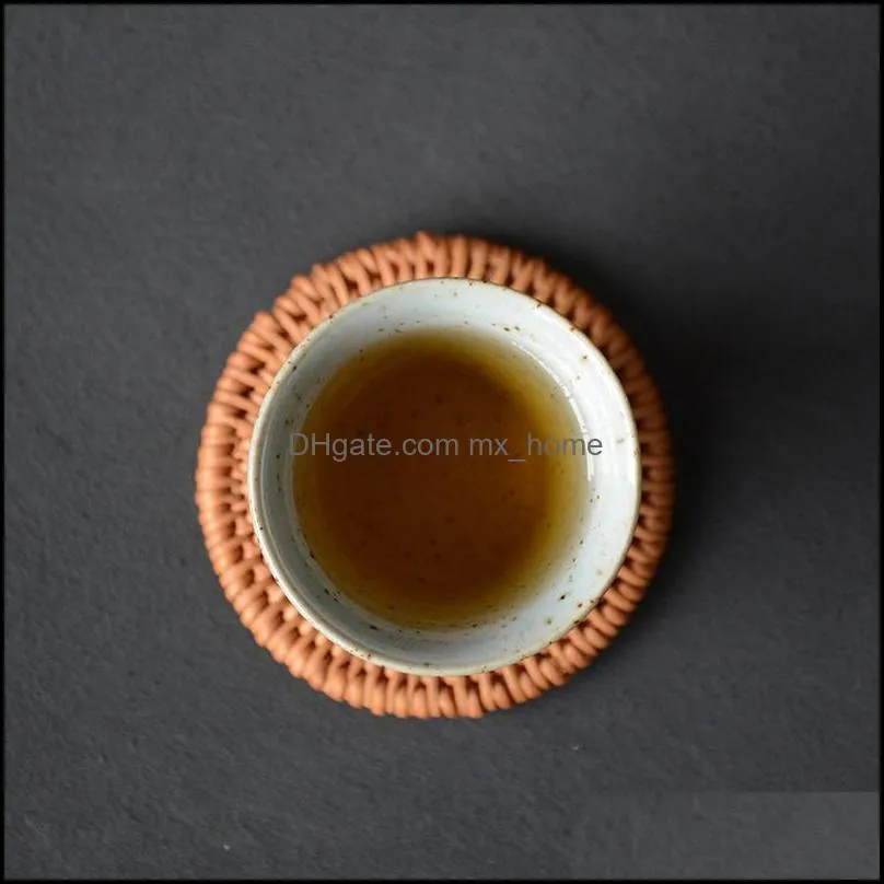 Cups & Saucers LUWU Black Crockery Ceramic Teacup Sets Of 6 Chinese Cup 70ml