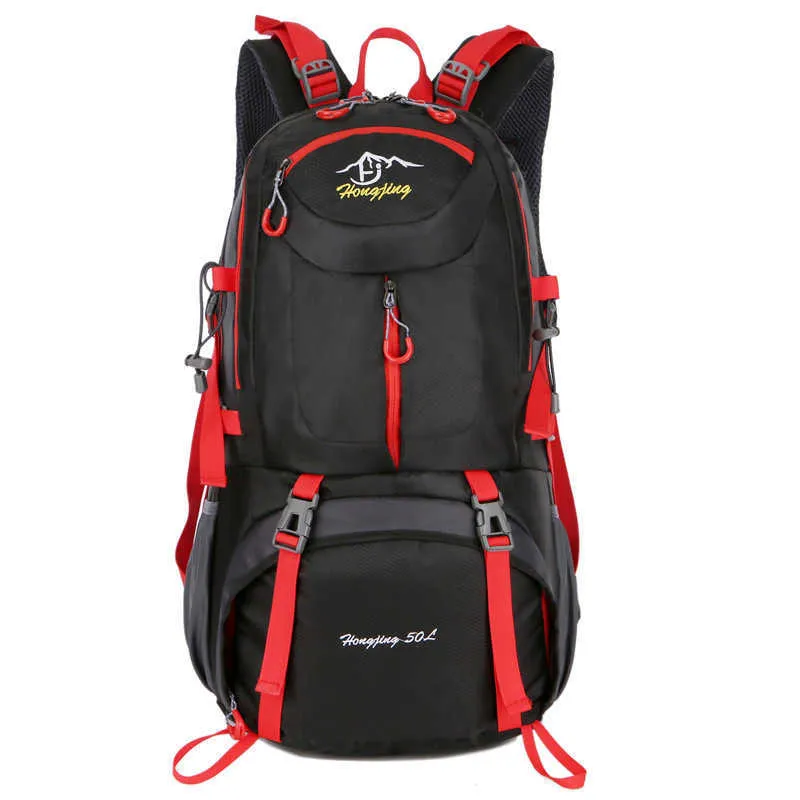 40L / 50L / 60L Açık Su Geçirmez Çanta Sırt Çantası Erkekler Dağ Tırmanma Spor Sırt Çantası Hiking Bagpacks Kadın Çantası Kamp Seyahat Çantası Y0721