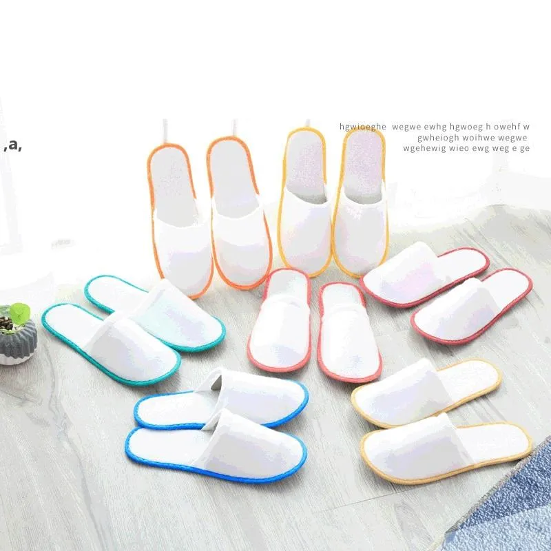 Draagbare Disposable Slippers Hotel Gasten Disposable Supplies Fleece / Niet-geweven Stof Beauty Salon Disposable Slippers ZZF14068