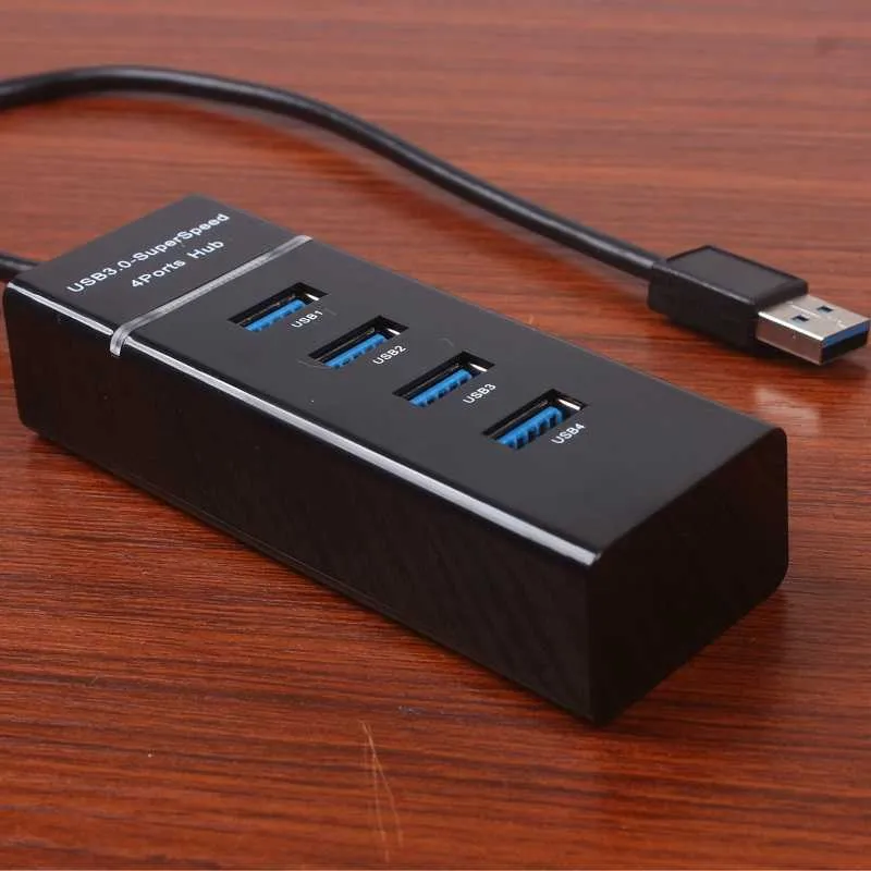 4 Port Usb Splitter Officeworks Adapter For Fast Data Transfer On PC, MacBook, And Laptop USB 3.