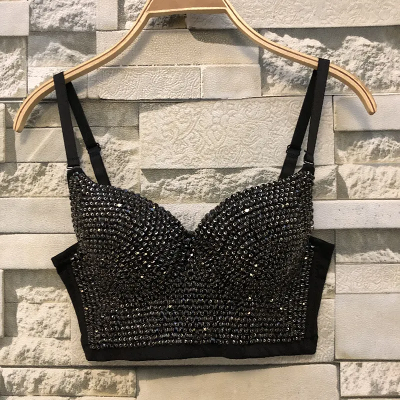 bedazzled bustier top