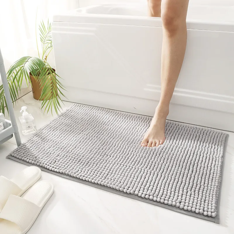 Microfiber Chenille Bath Water吸収アンチスリップバスルームラグカーペットリビングルームフロアマットのための床の床のマット