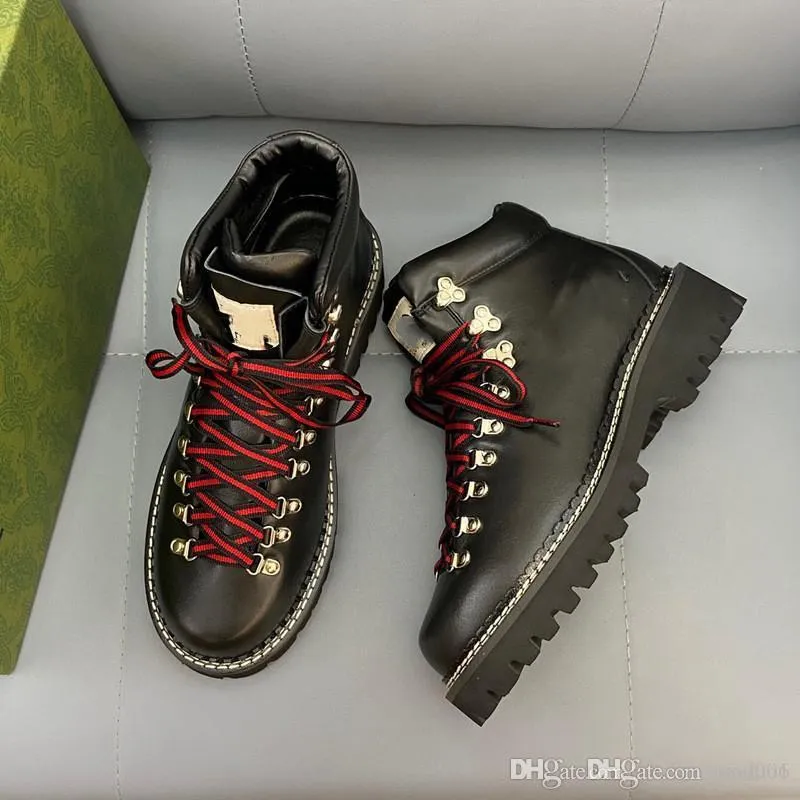 Men s Red Bottom Ankle Boots Suede Leather Winter Motorcycle Boots Lug Sole Warm 2024