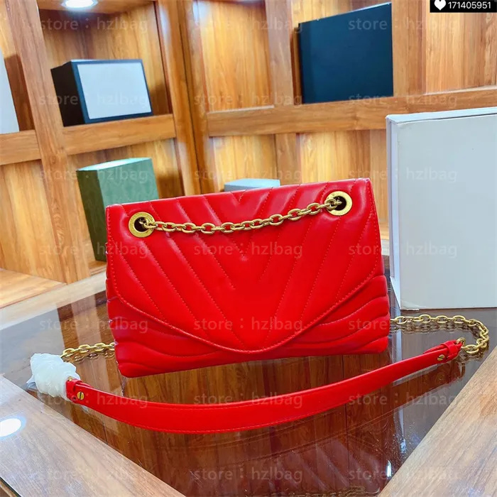 New Wave Women Designer Bag Smooth Leather Chain Bag Cross Body Designers Womens Handbags Purses M58552