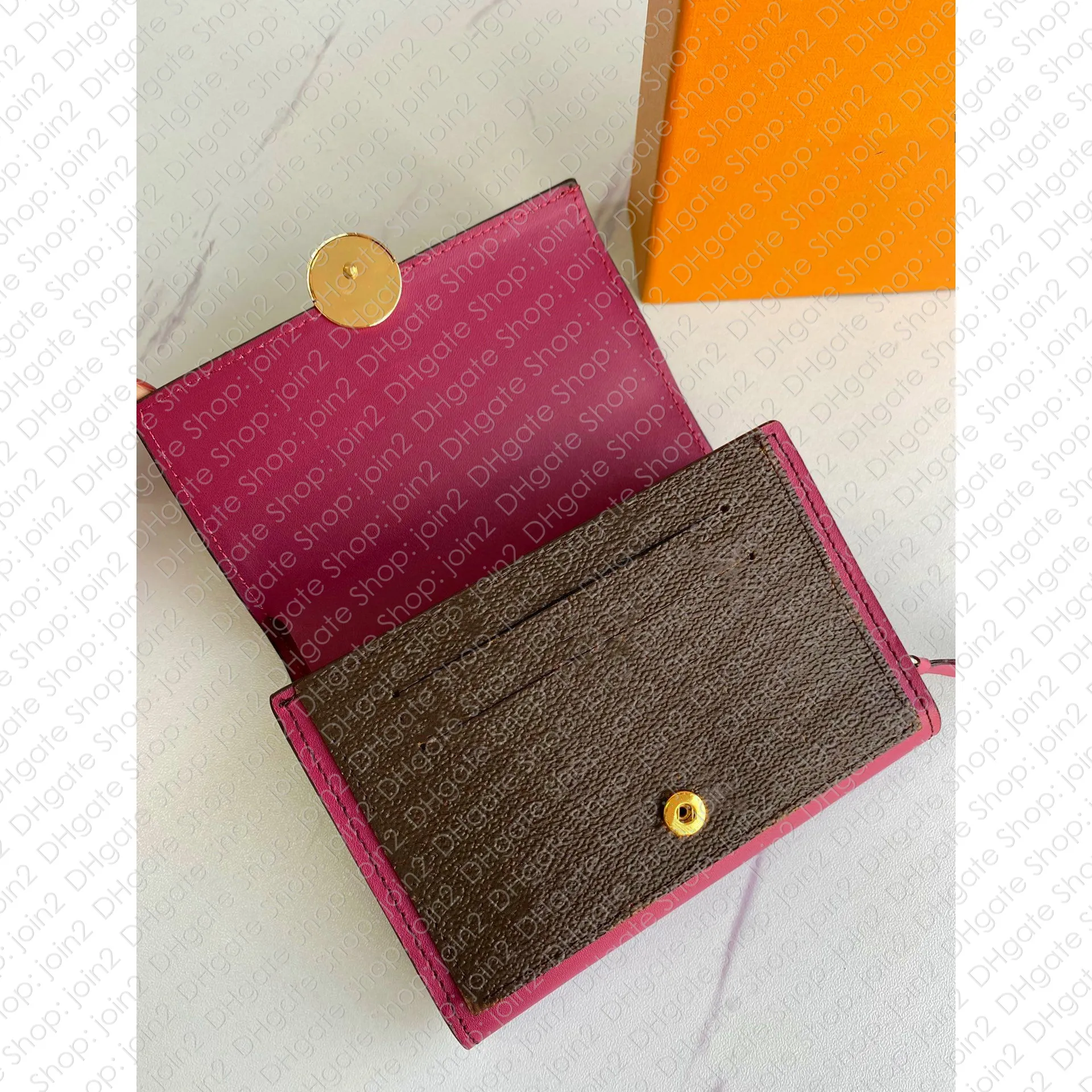 M64587 Flore Compact Wallet M64588デザイナーレディースコインパースカードホルダーZIPPY MINI VICTORINE WALLETオーガナイザーPo​​chette Accessoir356M