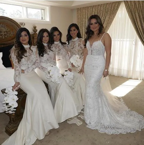 white silver bridesmaid dresses V Neck Sheath Silver Long Bridesmaid Dress – Dressesforparty main image 1
