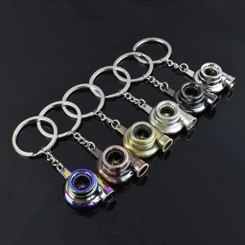 Hot Mini Turbo Turbo Sleutelhanger Spinning Turbine Sleutelhanger Ring Sleutelhanger Keyfob Fashion Daily Unisex Interieur Accessoires G1019