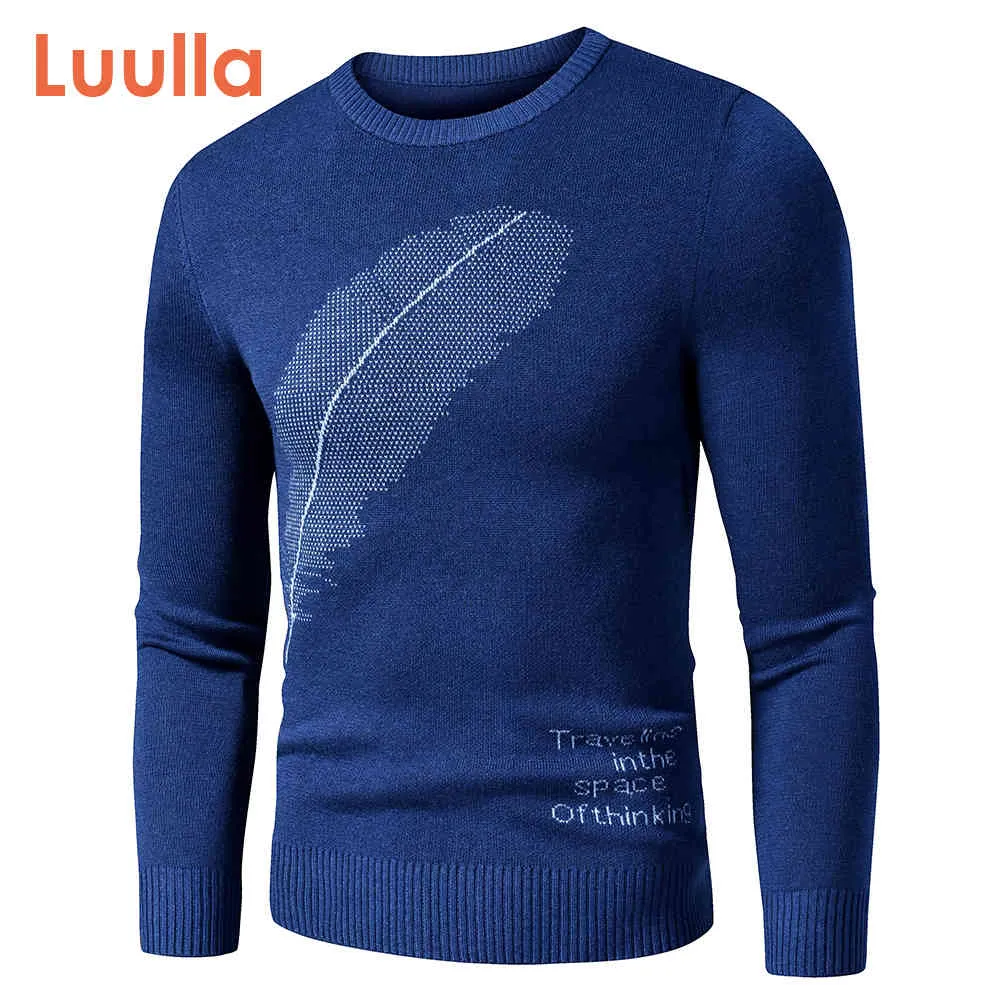 Autumn Casual Classic Embroidery Thick Sweater Pullovers Winter Fleece Fashion Warm Vintage Outfit Sweaters Men