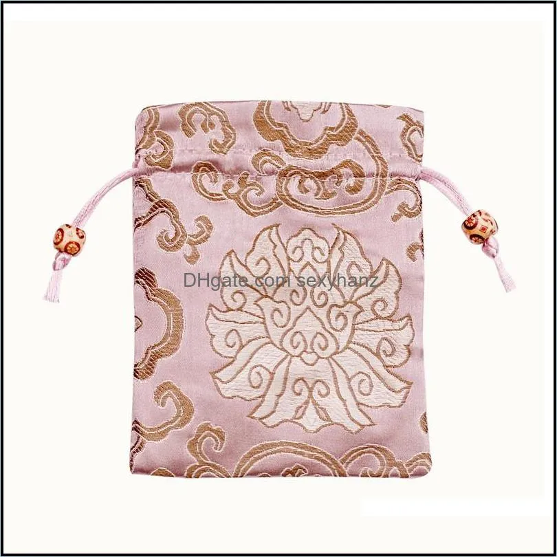 Damask creative pouches jewelry pouch silk drawsting bags chinese style jewelry bags Bracelet Bag 605 Z2