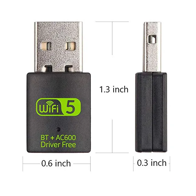 USB WiFi Bluetooth Адаптер 600 Мбит / С Двойной Полосы 2,4 / 5 ГГц.