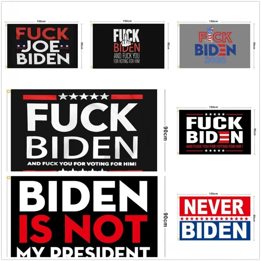 In Stock Biden Flag 90 * 150cm Biden is niet mijn president Banner Gedrukt Biden Harris Polyester Vlag Banner Gratis Verzending