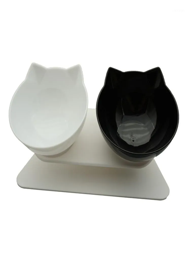 Antislip Double Cat Bowl Hond met Stand Pet Feeding Water voor Cats Bowls Honden Feeder Product Supplies Feeders