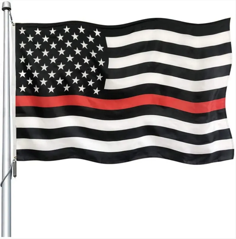 American flag 90cmx150cm law enforcement officer Second amendment  US police fine blue line Betsy Ross Flags Customizable