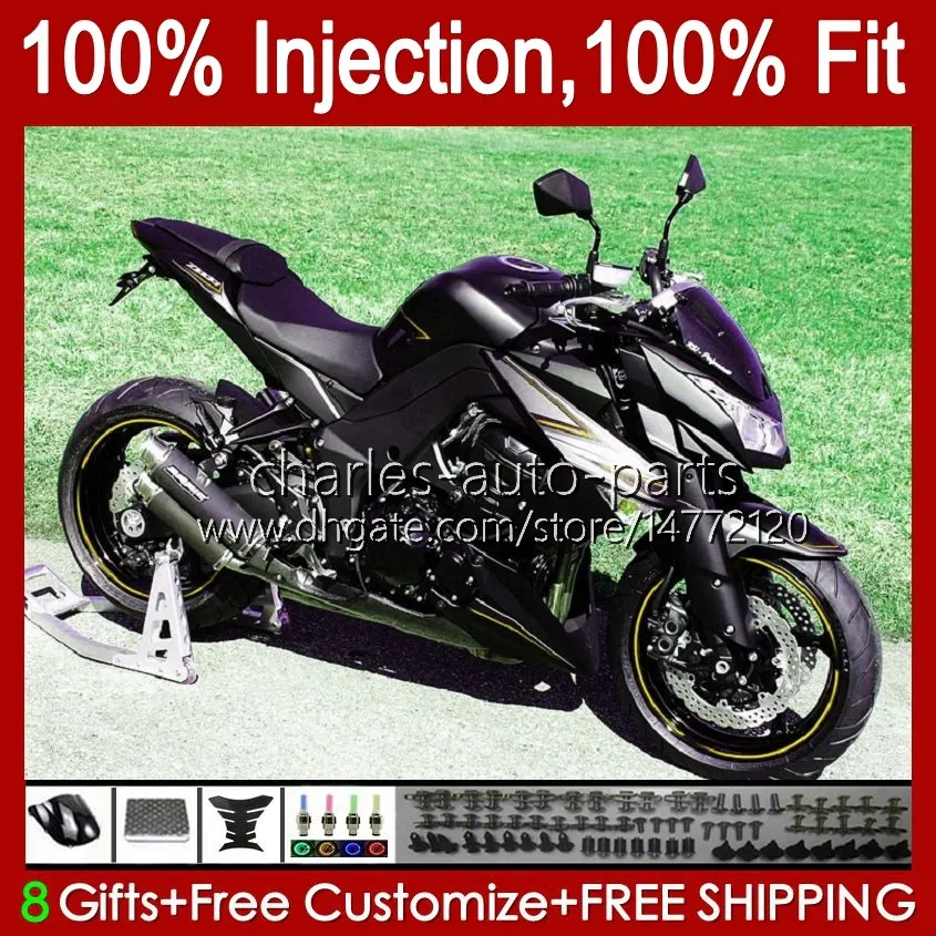 사출 금형 바디를 들어 KAWASAKI NINJA Z 1000 R Z1000 10 11 12 13 년 차체 15No.57 Z1000R Z1000 2010 2011 2012 2013 Z1000R 2010년에서 2013년까지 OEM 페어링 키트 검은 황금