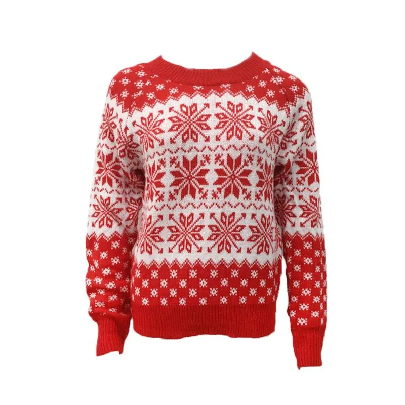 Women's Sweaters 2021 Women Autumn Winter Christmas Sweater Ladies Knitted Jumper Pullover Snowflake And Pullovers