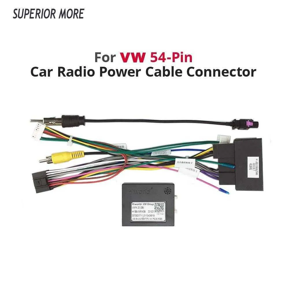 For Vw Wiring Harness Adapter CAN Bus Box 16 Pin Plug Connector Car Android  Cable for VW Golf MK7 Jetta