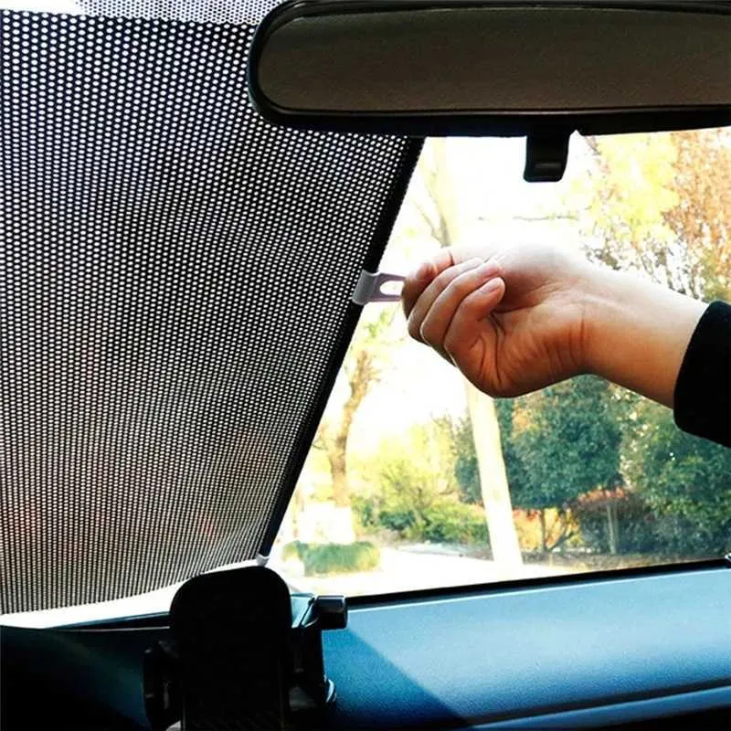 Sunshade Roller Blinds For Living Room Car Window Blackout Curtains Suction  Cup Cover Bedroom Kitchen Sun Protection Office