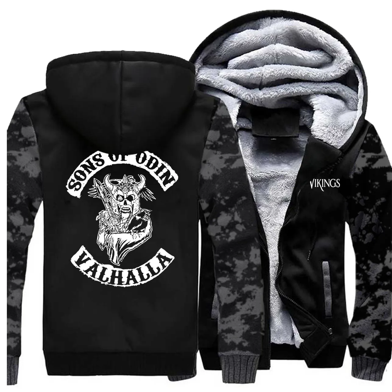 Valhalla vikings hoodie jacket hotsell