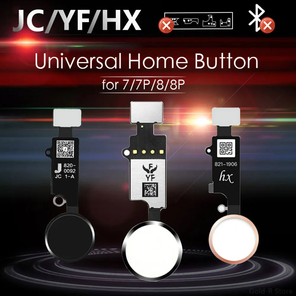 JC / Meibi 5th YF HX 3rd Gen Pulsante home universale per iPhone 7 7G 8 8G Plus Tastiera menu Ritorno On Off Funzione